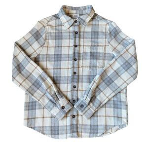 Buckle BKE Women’s Tan & Brown Flannel Shirt Size M
